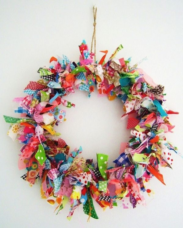  colorful door wreath ideas