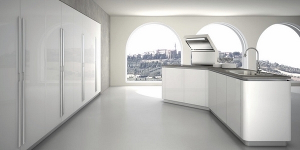 inuosa designer white island functional kitchen 