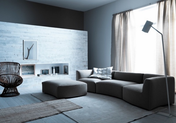 furniture ideas gray sectional sofa wall color