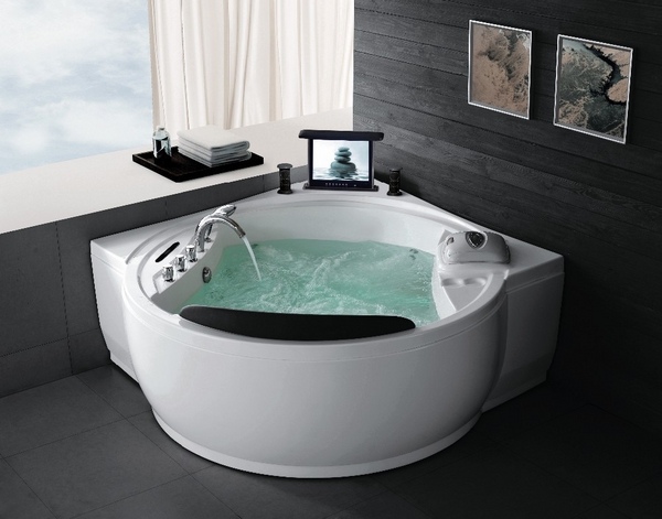 luxury whirlpool massage bathtub corner tub ideas