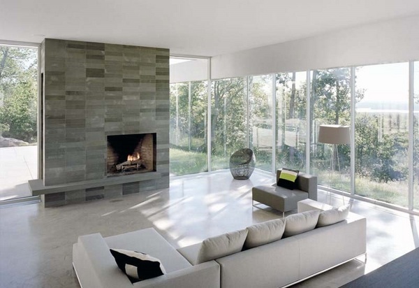 minimalist living room ideas and furniture modern fireplace sectional sofa