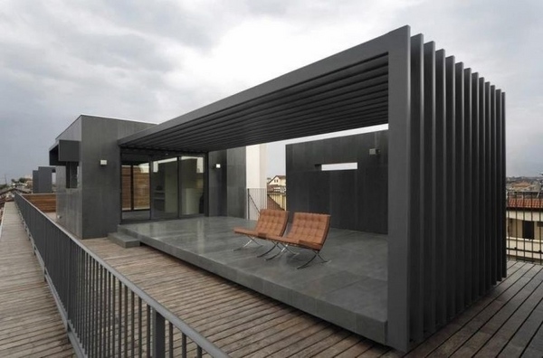 modern-black pergola design ideas contemporary home architecture 