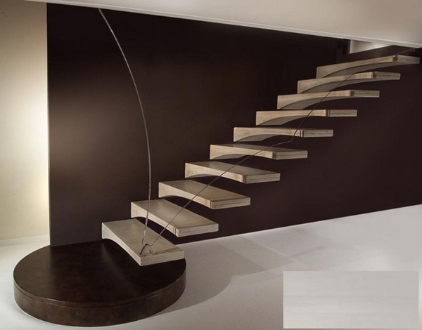 modern floating bespoke staircase design ideas wood steel
