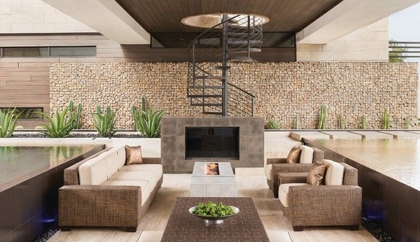 patio landscape ideas outdoor lounge furniture
