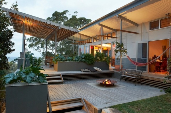 design ideas backyard landscape ideas wooden deck firepit
