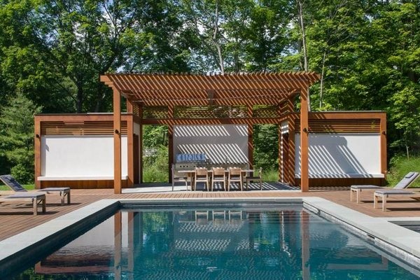 modern pergola ideas wooden pergola garden pool design ideas 