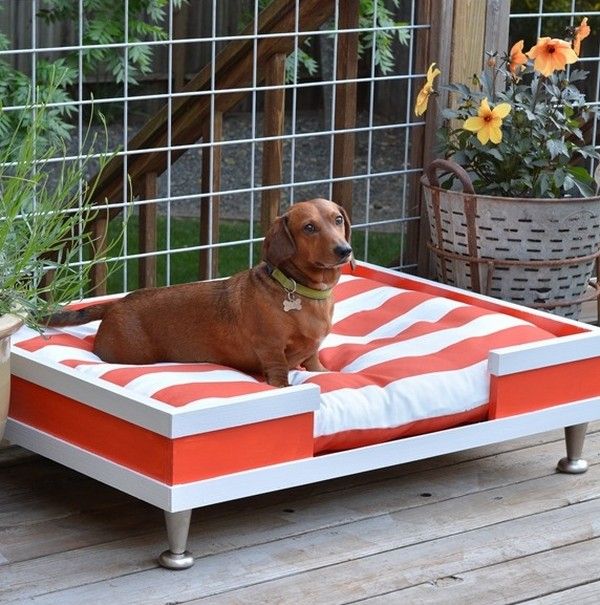 modern pet bed diy wooden crate pet mattress