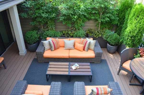modern small garden planters backyard ideas outdoor furniture blue carpet