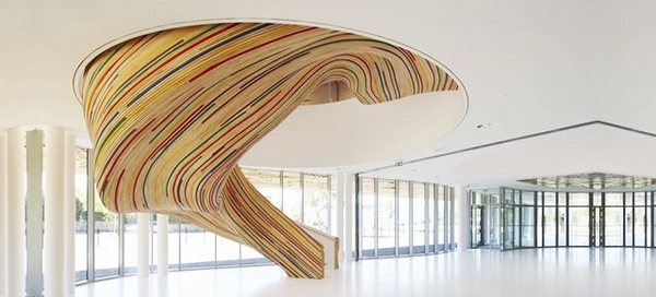 most amazing modern bespoke staircases sculptural spiral staircase design wood