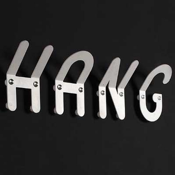 most creative wall hook designs metal hang letters