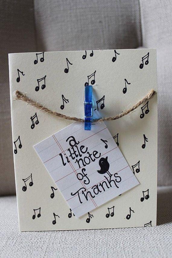 original greeting card ideas notes thanking