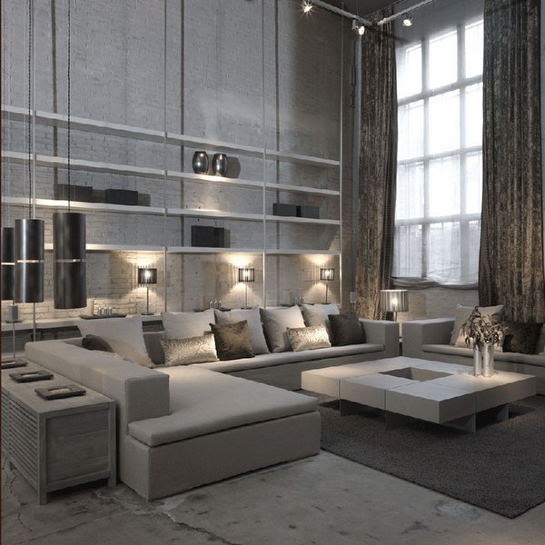 outstanding gray living room designs contemporary apartment interior ideas 