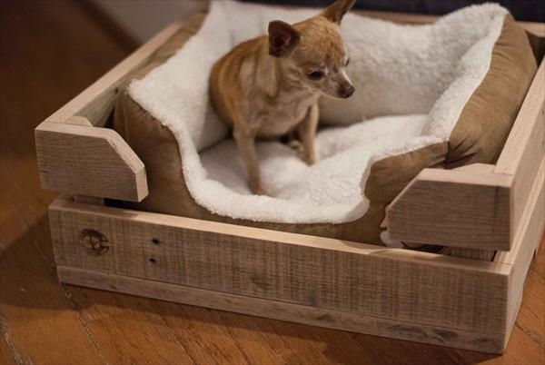 pallet dog bed DIY pallet furniture ideas