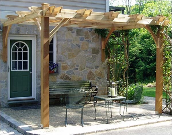 patio deck with pergola grapevine arbor ideas sun protection