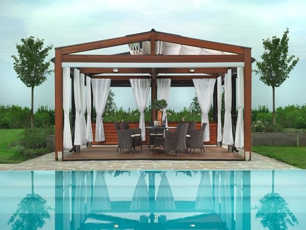 pergola design ideas retractable roof patio landscape ideas pool deck