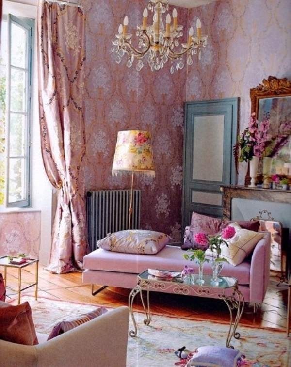 romantic elegant pastel pink decor daybed 