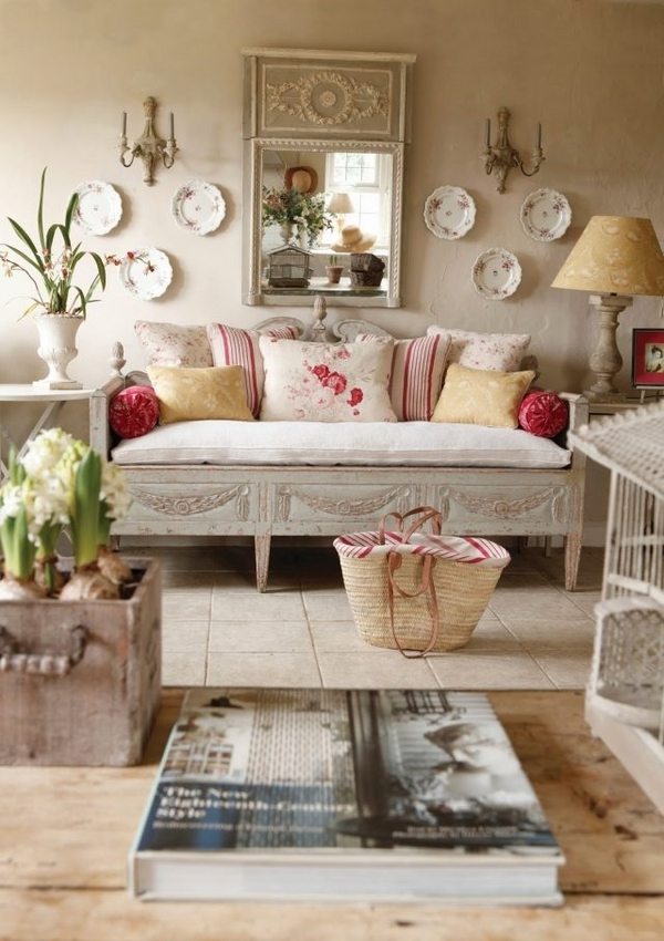 romantic interior furniture ideas sofa cushions 