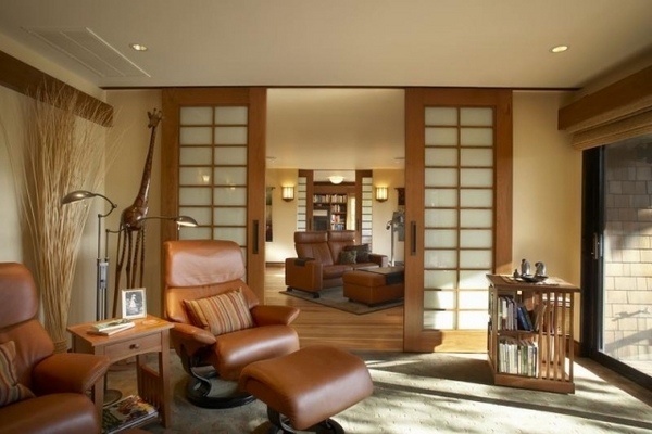 sliding room dividers sliding doors wood glass leather furniture