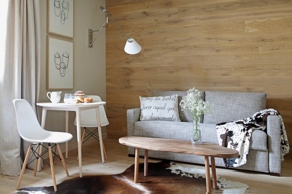  interior design scandinavian style small sofa wooden coffee table