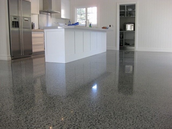 spectacular polished concrete floors minimalist kitchen design