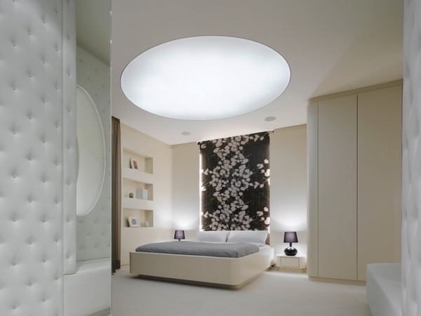 tall-headboard-ideas-bedroom-decoration-ideas-accent-wall-floral-pattern