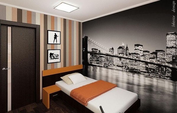 Teen bedroom wall  decoration ideas  cool  photo wallpapers  