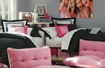 unique-bedroom-ideas-for-teenage-girls-teen-room-decor-ideas-black-white-pink
