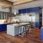 DIY-kitchen-renovation-blue-kitchen-cabinets-painting-old-kitchen-cabinets