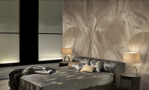 Designer bedroom wallpaper ideas Armani Casa collections