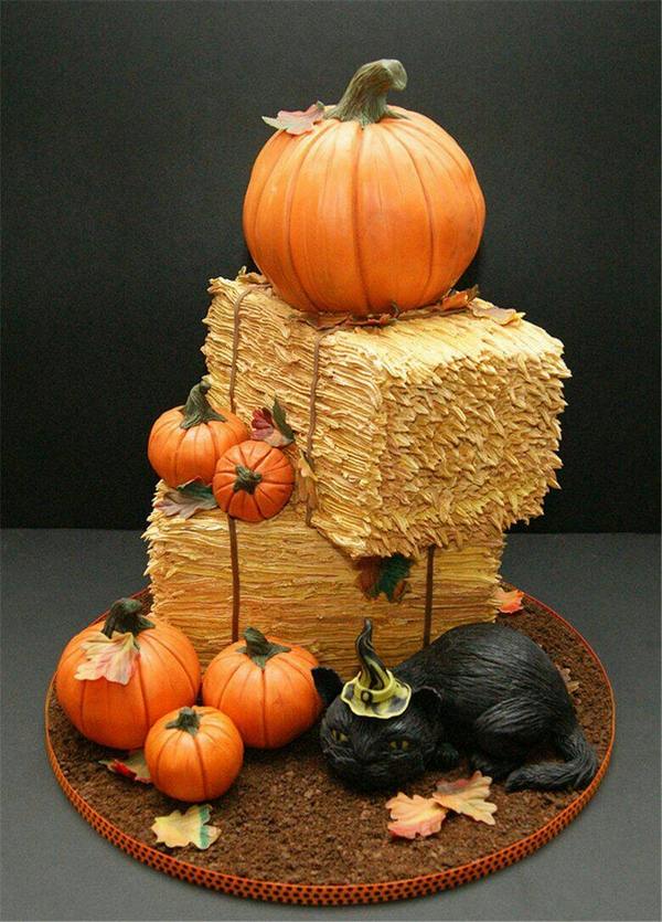 Halloween-cake-decorations-non-scary-cakes-black-cat 