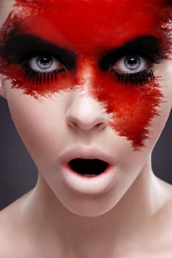 Halloween-makeup-ideas-2015-quick-make-up-DIY-ideas