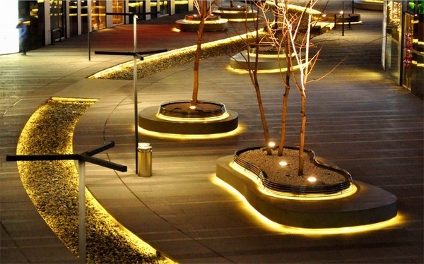 Outdoor led strip lighting garden lighting ideas landscape design