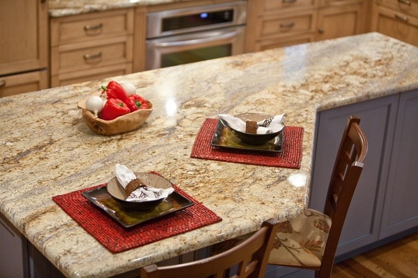 Yellow river granite countertops modern kitchen countertop ideas