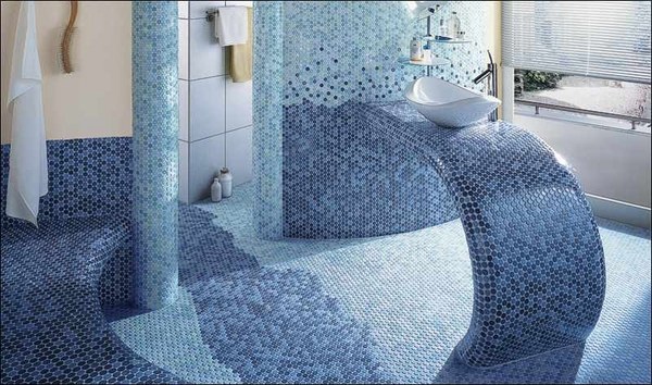 awesome  blue mosaic tiles