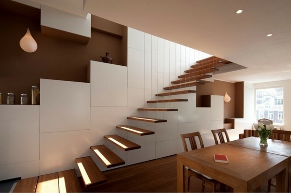 cantilevered modern stairs contemporary home interior design ideas 