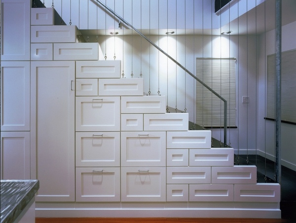 contemporary staircase storage ideas cupboard 