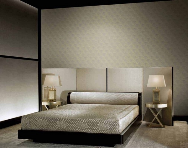 designer wallcovering Armani Casa wallpaper collection contemporary bedroom