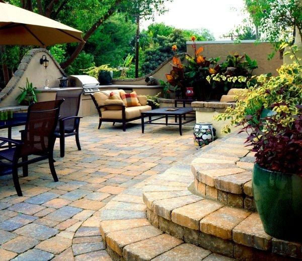 garden decorating ideas paving stone materials review patio deck 