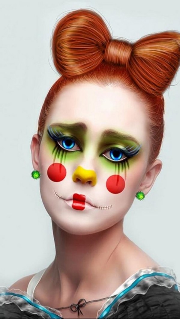 halloween-clown-makeup-for-women-DIY-makeup-ideas 