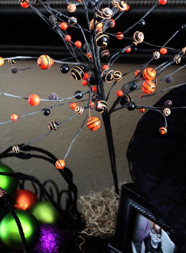  ideas colorful balls black branches