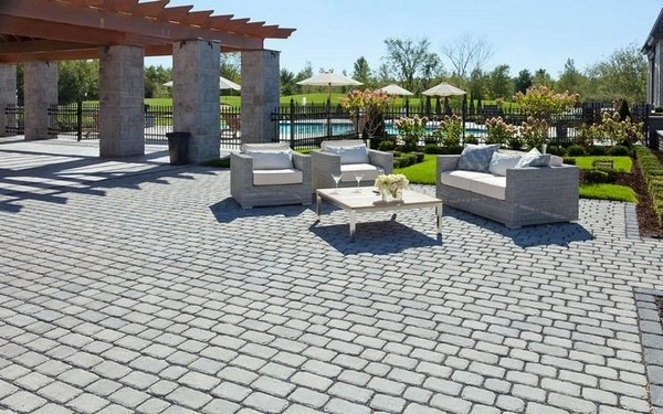 large patio paving stones outdoor furniture 
