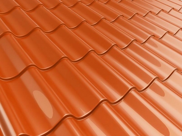 metal roof shingles design traditional look orange color