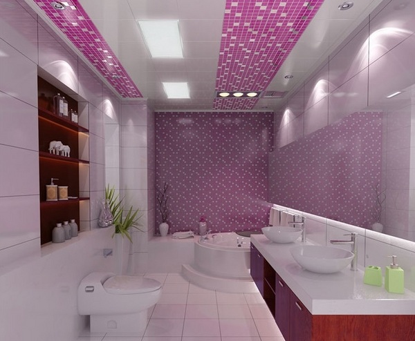 modern bathroom ceiling