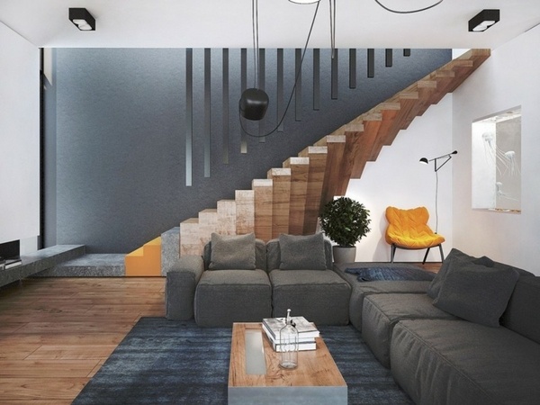 modern living room wood home decor ideas