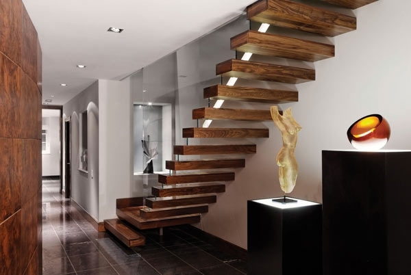 modern wooden stairs design contemporary home ideas artwork