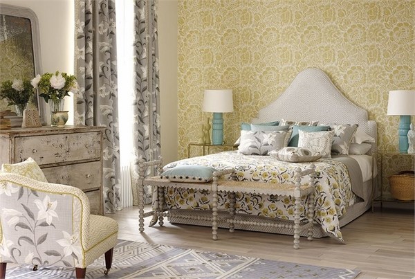 sanderson wallpaper collections elegant bedroom design