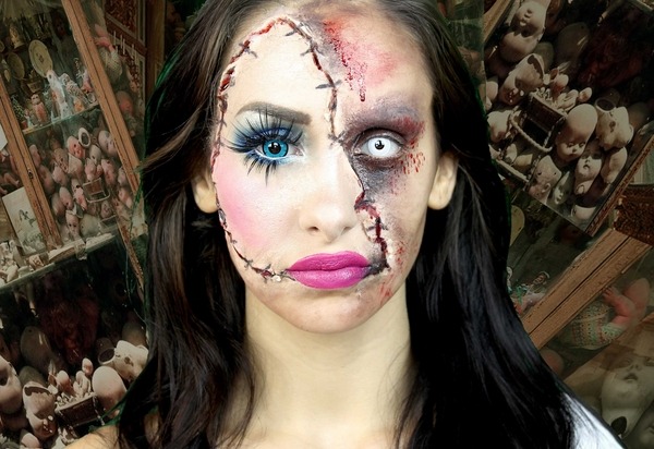 scary Halloween makeup ideas horror makep face cuts contact lenses scary-Halloween-makeup-ideas-horror-makep-face-cuts
