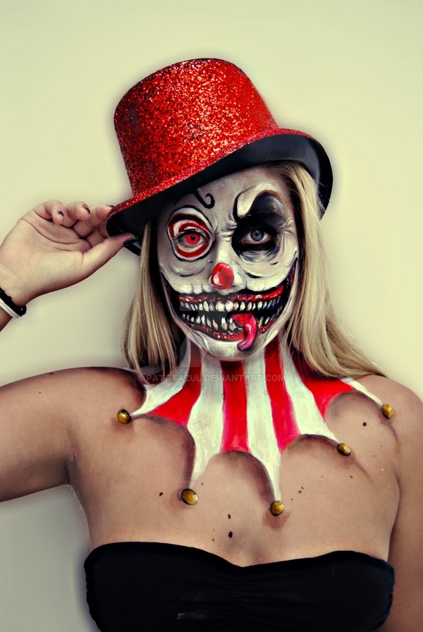 scary Halloween makeup ideas mad clown horror makeup ideas scary-Halloween-makeup-ideas-mad-clown