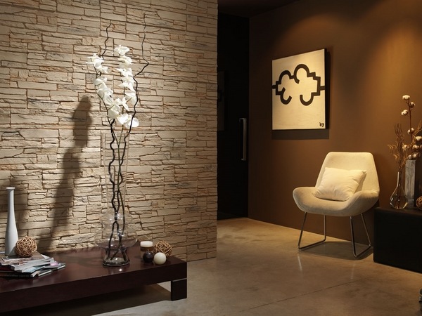 Stone Wall Tile Design Ideas Accent Designs In Modern Homes - Interior Stone Wall Lighting Ideas