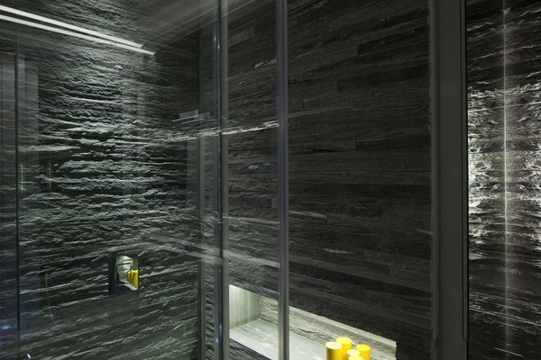  glass partition walls modern bathroom